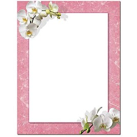 White Orchids Letterhead Laser & Inkjet Printer Paper (25 Pack)
