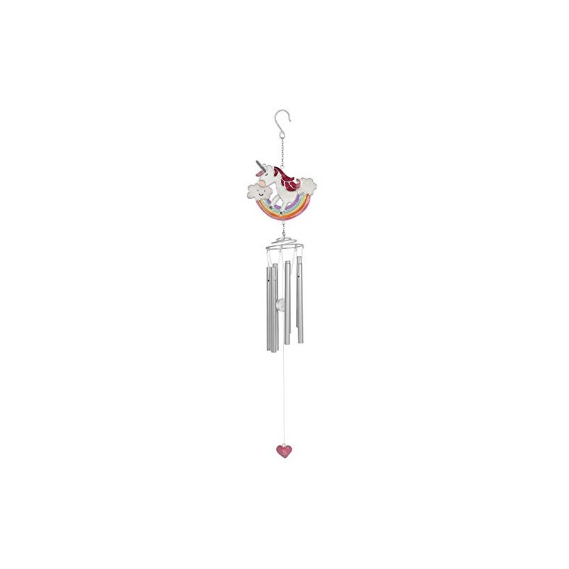 Rainbow Unicorn Glitter Windchime Sun Catcher Home Garden Hanging Mobile
