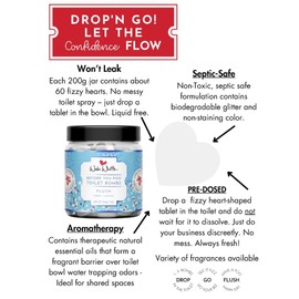 Wabi Whiffs Fizzing Toilet Bombs – Plush | Natural Bathroom Deodorizer | Odor Eliminator Tablets for Freshness & Cleanliness | Eco-Friendly Septic Safe Tablets | 60 Count |