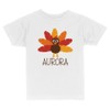 Turkey Aurora Toddler Kids T-Shirt 3T White