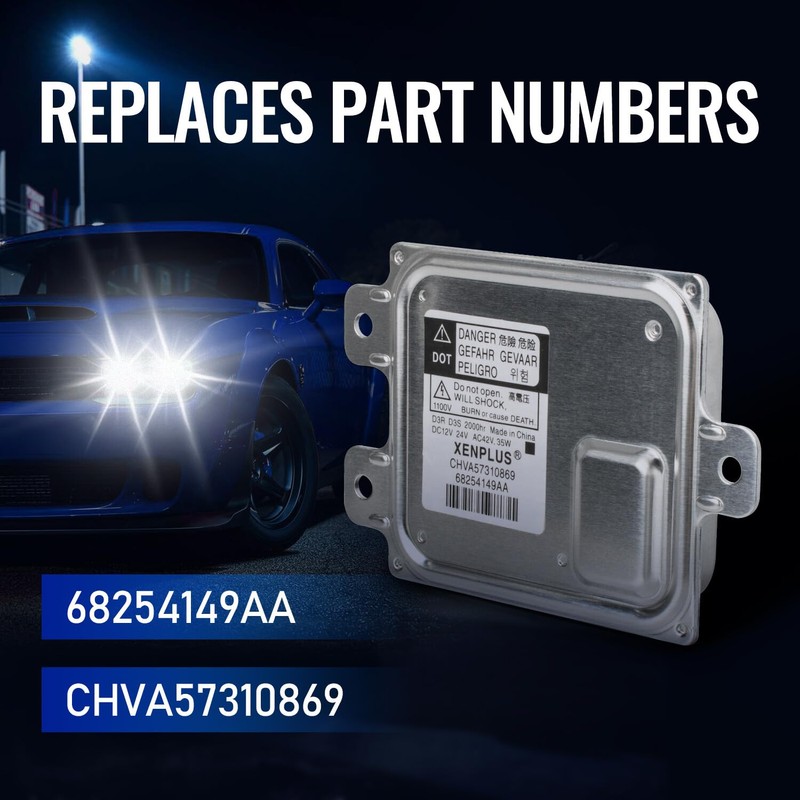 XENPLUS 68254149AA CHVA57310869 New Xenon Ballast Module for 2015-2022 Challenger