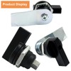 Kyuionty 4Pcs Thumb Operated Offset Cam Locks, T Handle Swing