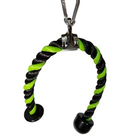 Tricep Rope Cable Attachments Cable Machine Accessories for Home Gym, 27 Inch Tricep Rope For Pulley System Attachment, Cable Machine Attachments, Weight Fitness With Pulldown Grips (Green&Black)