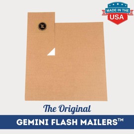 Gemini Comic Book Mailers | 10.75x7.5x1 Inch - Pack of 10 | Easy Fold, Stay Flat, Crush Proof, and Do Not Bend | Flat Boxes for Shipping, Books Boxes and Wraps, Mailers Boxes, Rigid Mailers