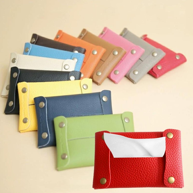 Pocket Tissue Holder for Purse, Soft Tissue Box Reusable Tissue