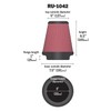 K&N High-Flow Original Lifetime Universal Clamp-On Air Filter: High Performance,