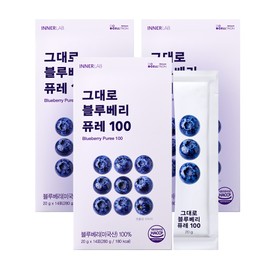 Inner wrap [Celltrion Inner Lab] Blueberry Puree 100 3 boxes / [셀트리온 이너랩] 그대로 블루베리 퓨레 100 3박스