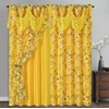 GOHD Roman Romance. Burnt-Out Printed Organza Window Curtain Treatment. Choice