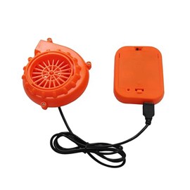 ANGUBO Inflatable Costume Fan Mini Blower Fan for Inflatable Costume or Other Inflatable Game Clothing Suits, Orange