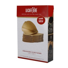 La Cafetiere 100 Unbleached Filter Bags Coffee Filters for Size 4 Coffee Machines