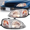 JSBOYAT OE Style Headlight Assembly Pair for 1999 2000 Honda