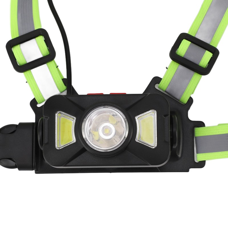 Outdoor Night Running Chest Lights Dual Light Sources IP55 Waterproof