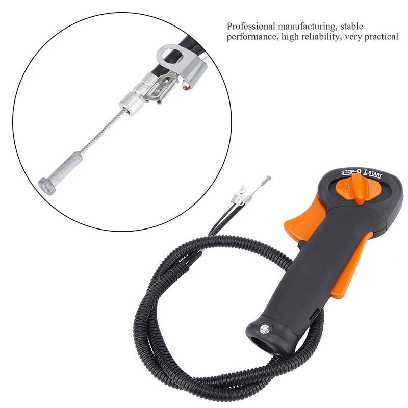 TOPINCN Professional Lawn Mower Throttle Control Switch Handle Strimmer Cutter