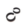 Black Hoop Earrings | Jet Matte Black Small Classic Lucite