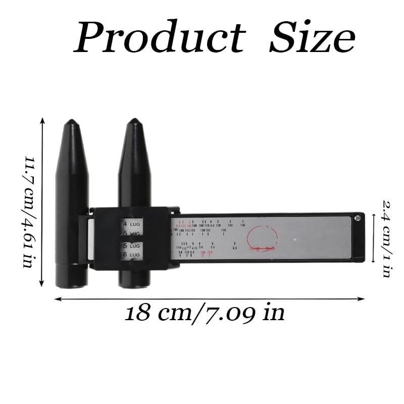 Bolt Pattern Sliding Measuring Tool - 527 Gauge for 4,