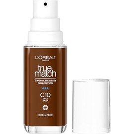 Oreal Paris True Match Super Blendable Foundation Medium Coverage Liquid Makeup With Spf C10 Deep