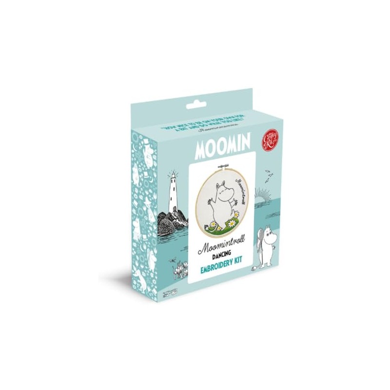 The Crafty Kit Company Moomin Embroidery Craft Kit - Moomintroll