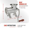 Victoria Cast Iron Meat Grinder with a Table Fixed Mount,