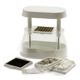 Norpro 846 Multi Chopper with 3 Interchangeable Blades, One Size, White