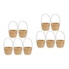 Happyyami 10 x Small Wicker Basket