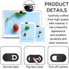 YIIWONI 50 Stück Webcam-Abdeckung, 0,6 mm, ultradünn, Metall, verschiebbar, Kamera-Abdeckung,