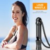 TISUR Titanium Emergency Whistle,EDC Safety Whistles Necklace Loud up to