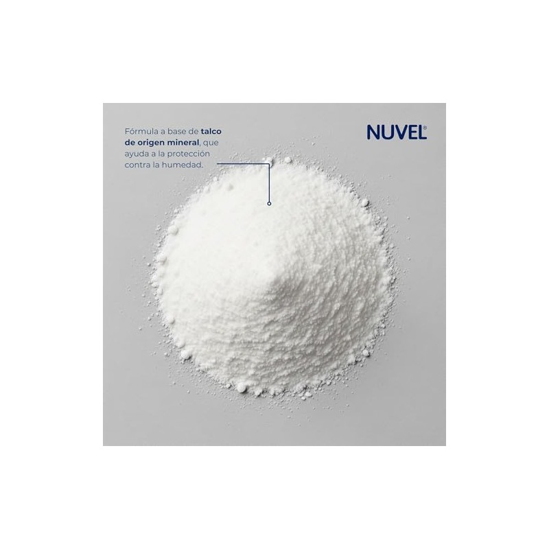 Nuvel Talco para Bebé Extra Absorbente, Suave Fórmula Hipoalergénica, 100