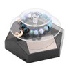 360 Rotating Solar Power Showcase LED Light Turntable Watch Jewelry