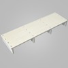 39IN Long Wooden Step Stool for Elderly, Half Wooden Riser