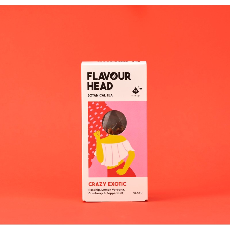 Flavour Head Crazy Exotic I Rosehip, Lemon Verbena, Cranberry &