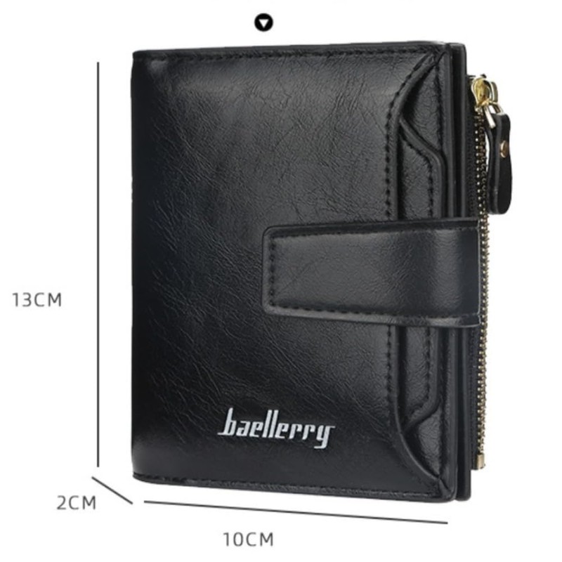 Women's RFID Blocking Wallet PU Small Compact Bi-fold Purse with