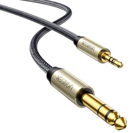 UGREEN 3.5mm Mini Plug to 6.35mm Standard Plug Male to Male Stereo Cable 1m