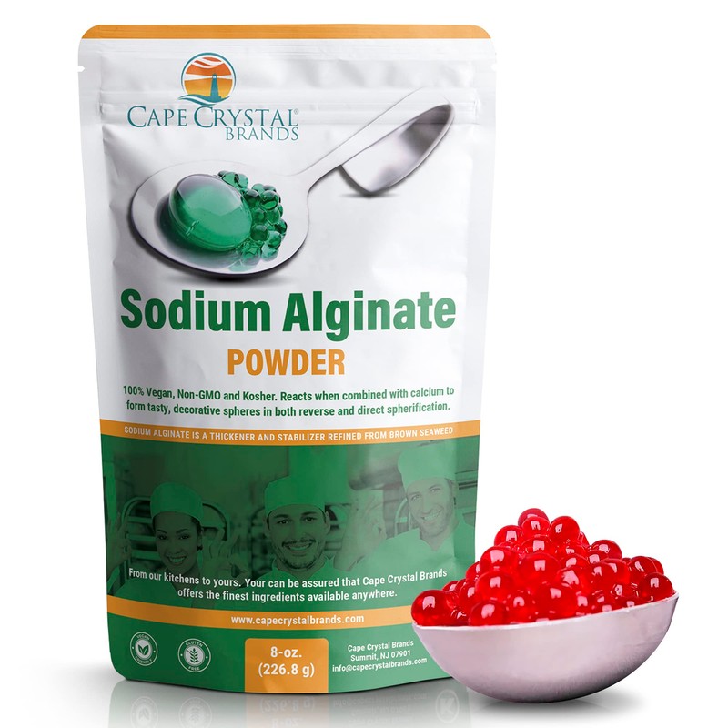 Sodium Alginate 100% Food Grade | Natural Thickening Powder &