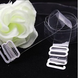 Samiwey 3 Pairs Clear Bra Straps Adjustable Invisible Non-Slip Transparent Bra Straps (width 15mm)