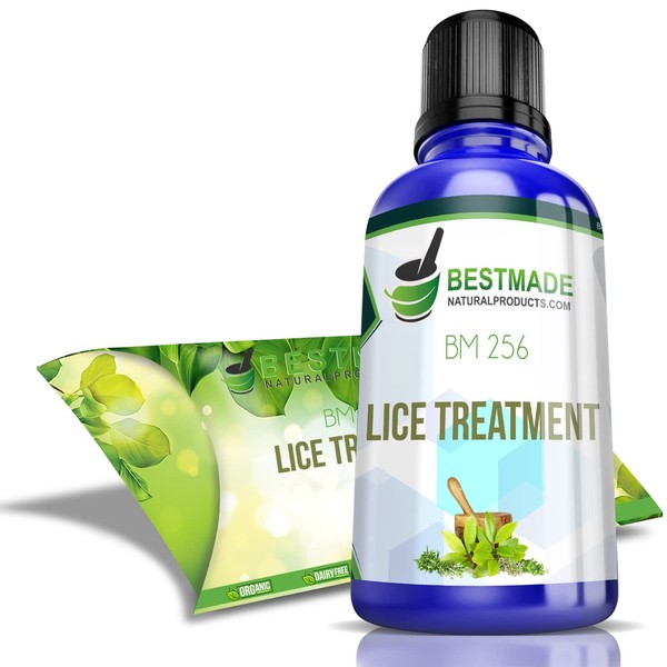 Lice Treatment Natural Remedy BM256 - Anti-Lice Remedy - Helps Get Rid of Lice, Stop The Itching, Improve Sores - Natural Lice Removal Supplement - Easy to Use Just Drink with Water