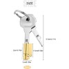 2 Packs Newly Upgraded Brass Keyhole Locks Mortise Lock with