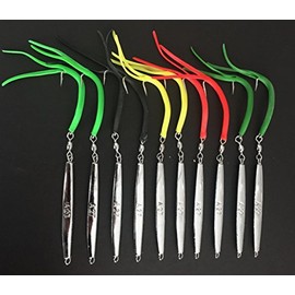 10 - A-27 Type Diamond Jigs 3 oz.with Split Tube Tail Hook