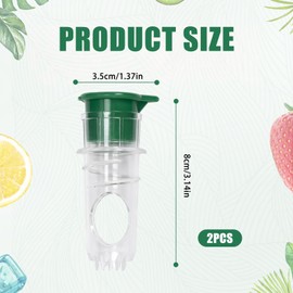 XINSUO 2 Piece Lemon Squeezer Small Set, Manual Citrus Juicer, Lime Squeezer, Lemon Juicer, Lemon Juicer, Small and Practical for Oranges, Lemons, Citrus Fruits