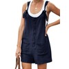 KirGiabo Women's Summer Overalls Shorts Sleeveless Casual One Piece Linen