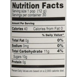 COLORSPLASH LOLLIPOPS Jar, 30 Pops, 12.69 oz, Blue Raspberry