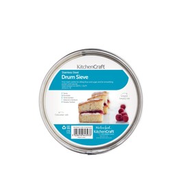 KitchenCraft Fine Mesh Tamis / Drum Sieve, Silver, 20.5 cm