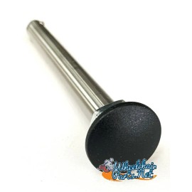 WCP 12mm x 110mm (4.25") Quick release axle for wheelchairs, BIG button