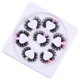 Baluue 7 Sets of Individual Lash Clusters Fluffy Eyelashes for Women Easy Diy Lash Extensions Soft Comfortable for Parties Weddings