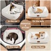Zerbuger Rectangle Dog Bed for Large Medium Pets Indoor Outdoor