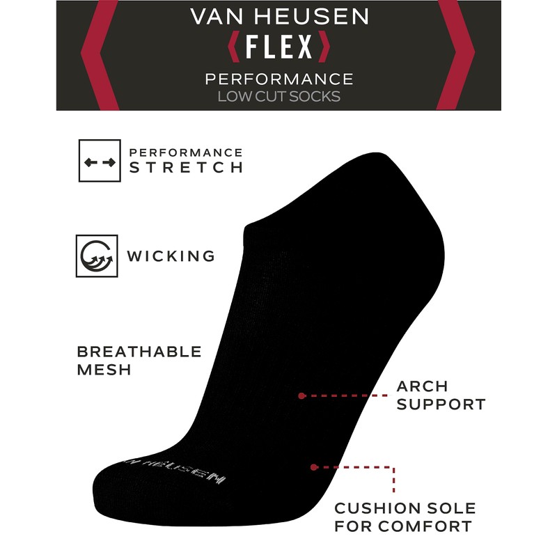 Van Heusen Herrensocken, niedrig geschnitten, keine sichtbare athletische Leistung, Knöchelsocken,