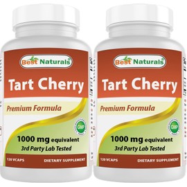 Best Naturals Tart Cherry Extract 1000 mg 120 Capsules (120 Count (Pack of 2))