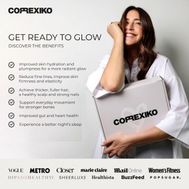 CORREXIKO Marine Collagen Supplement Pills - 1800mg Hydrolyzed Collagen Peptides per Serving with Added Hyaluronic Acid, Vitamin C & Minerals - for Hair, Skin & Nails - 240 Capsules 2 Month Supply