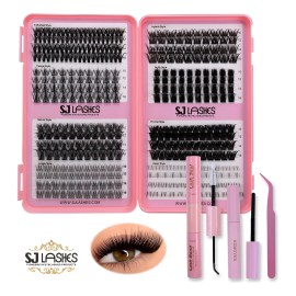 Kit De Extensión De Pestañas Diy Con Pestañas Inferiores