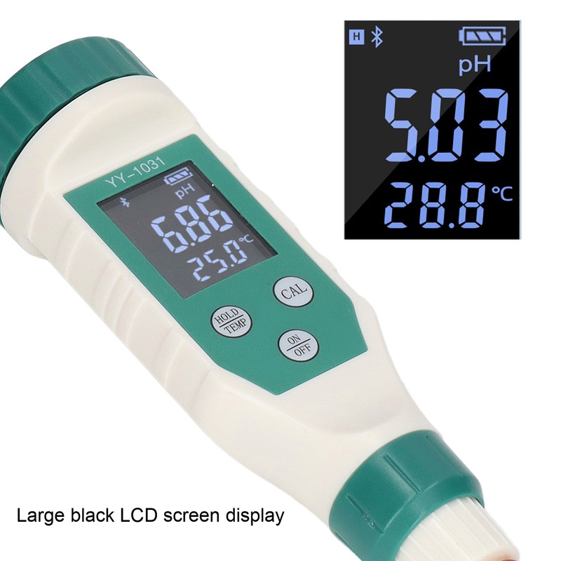 Bluetooth PH Meter Smart High Accuracy IP67 Waterproof LCD Display