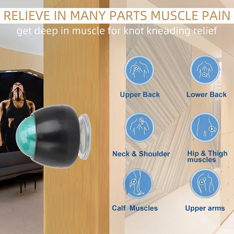 Manual Massage Roller Ball Wall Mounted Relaxing Resin Suction Cup